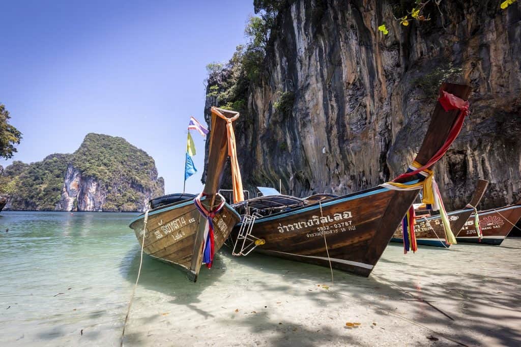 thailand, long tile boat, ocean